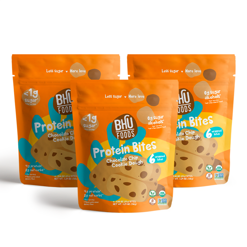 Protein Bites - Chocolate Chip Cookie Dough (3 bags - 5.29oz each)