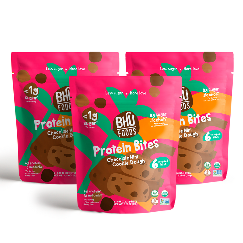Protein Bites - Chocolate Mint Cookie Dough (3 bags - 5.29oz each)