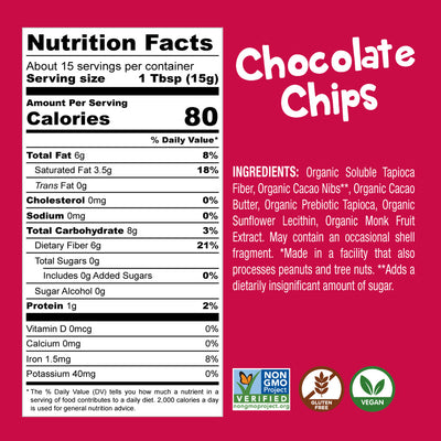 Semi Sweet Protein Chocolate Chips (2 Bags - 8oz)