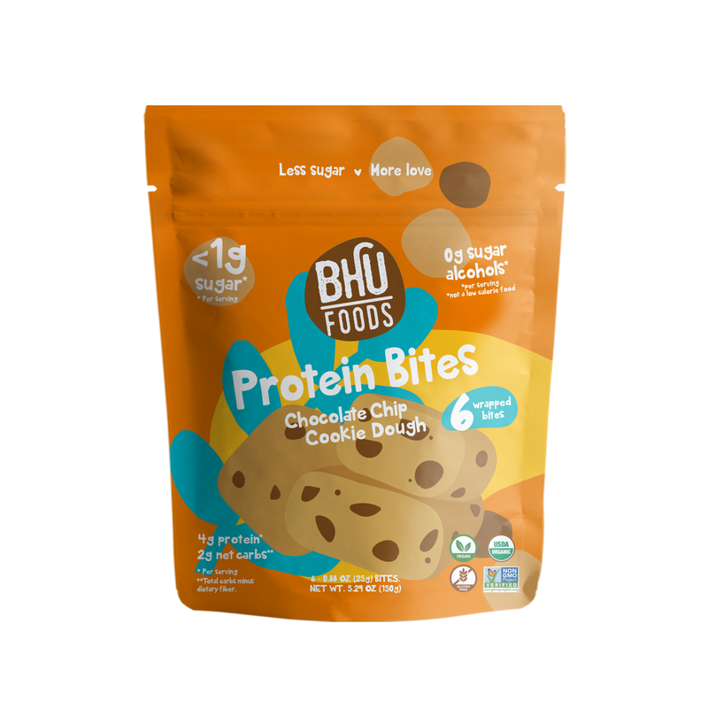 One bag of Chocolate Chip Cookie Dough Protein Bites.
